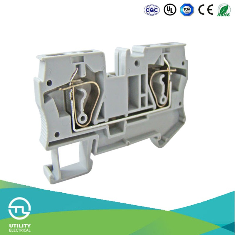 Dinrail Spring Terminal Block Jut3-6 Wire Connector