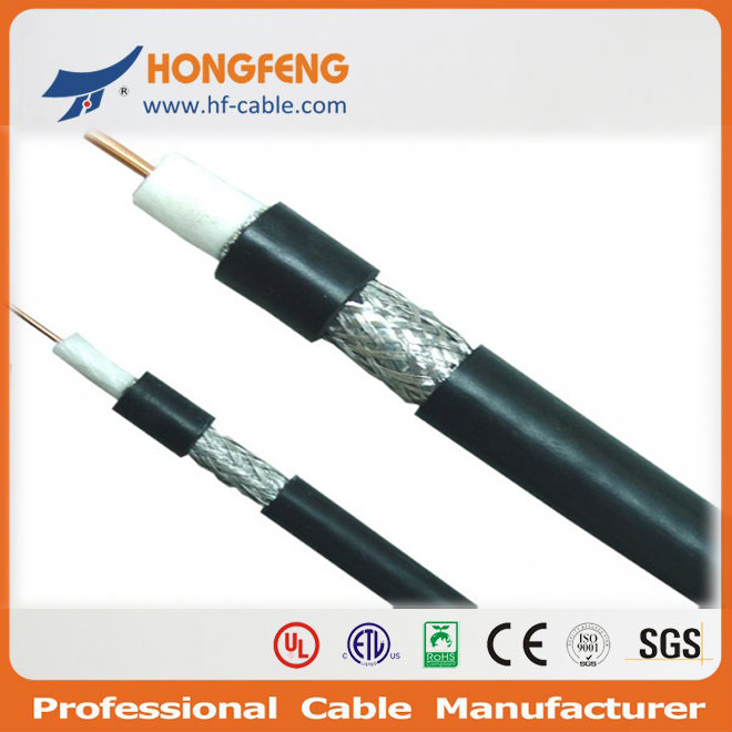 75 Ohm CATV RF Cable RG6 Tri-Shield Coaxial Cable
