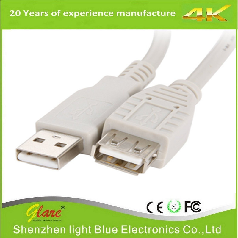 USB2.0 Black Color Am to Af USB Extension Cable
