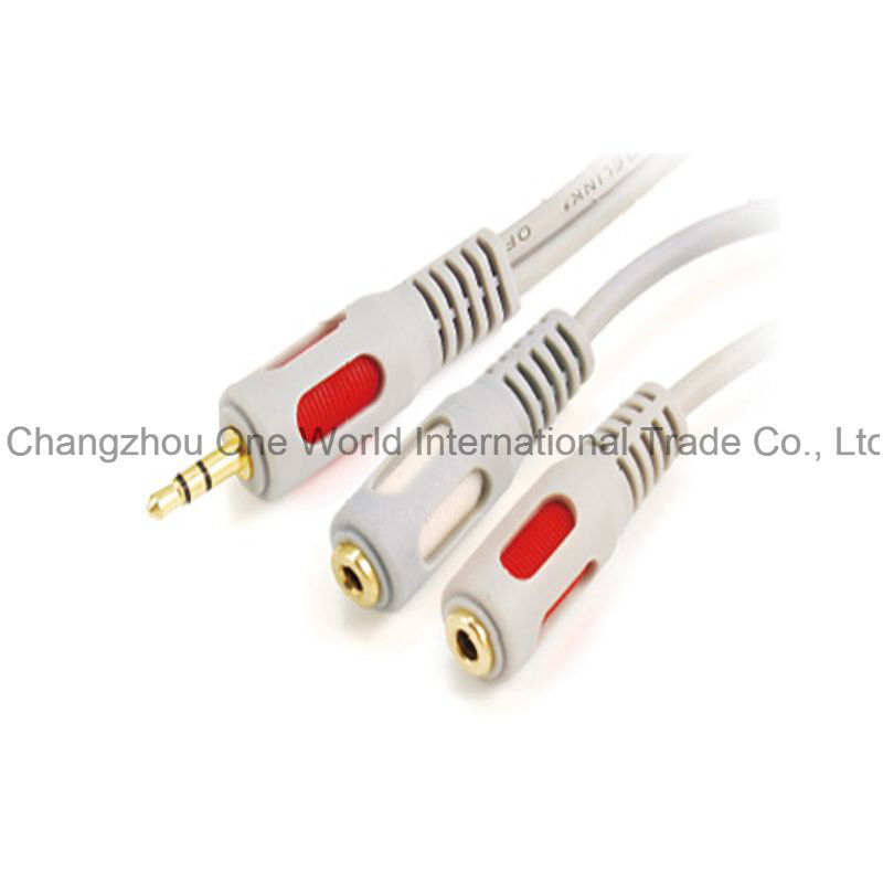 3.5mm Stereo Plug - 2*3.5mm Stereo Jacks Cable