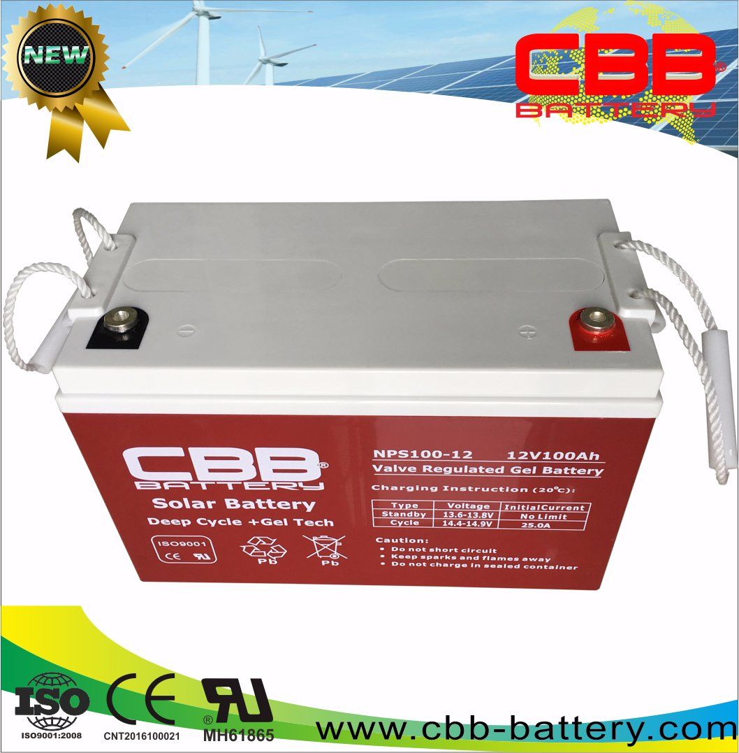 12V100ah Solar Deep Cycle Gel Battery for Solar Panel