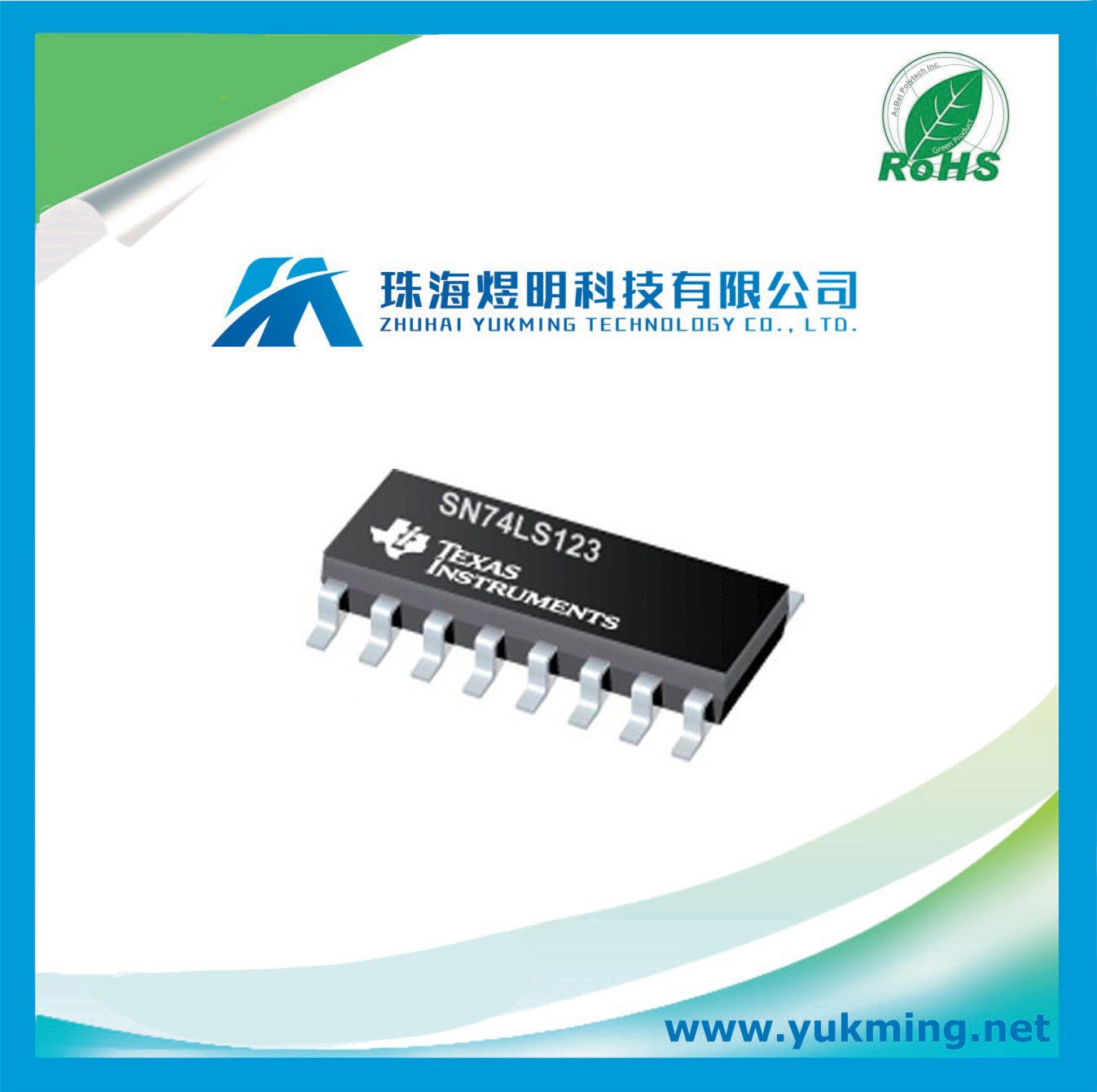 Integrated Circuit of Monostable Multivibrator IC Sn74ls123n