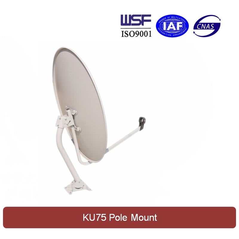 Ku 75cm Satellite Dish Antenna (Pole Mount)
