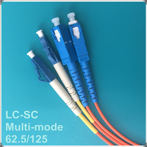 LC-Sc 03m, PC Standard, Multi-Mode Double Core 2.0 62.5/125 Optic Fiber Patch Cord