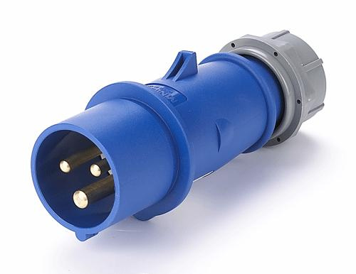 16A 2P+E IP44 Industrial plug (MN1301)