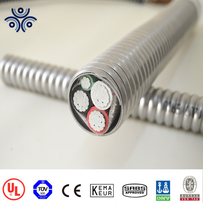 Mc Cable Copper Conductors Galvanized Steel Interlocked Armor Cable