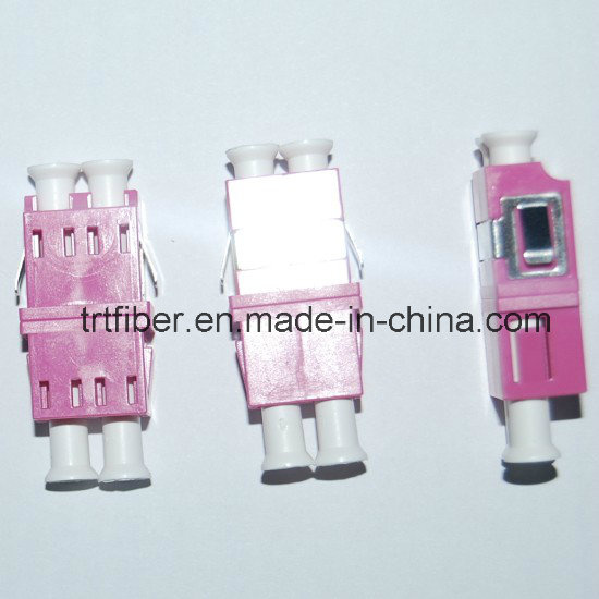 Purple Om4 Duplex LC Fiber Optic Adapter
