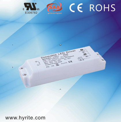 700mA 32W 0-10V Dimmable Plastic LED Driver with Ce