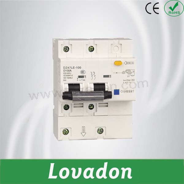 Good Quality Dz47-100le Residual Current Circuit Breaker RCCB