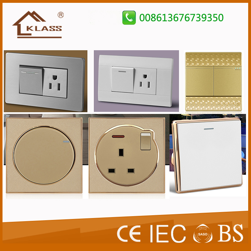 Wenzhou Factory UK and Us Design Wall Socketes and Switch