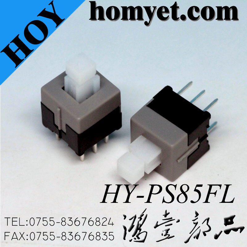 8.5 X 8.5mm Non Lock/Lock Momentary Tact Tactile Push Button Switch 6 Pin