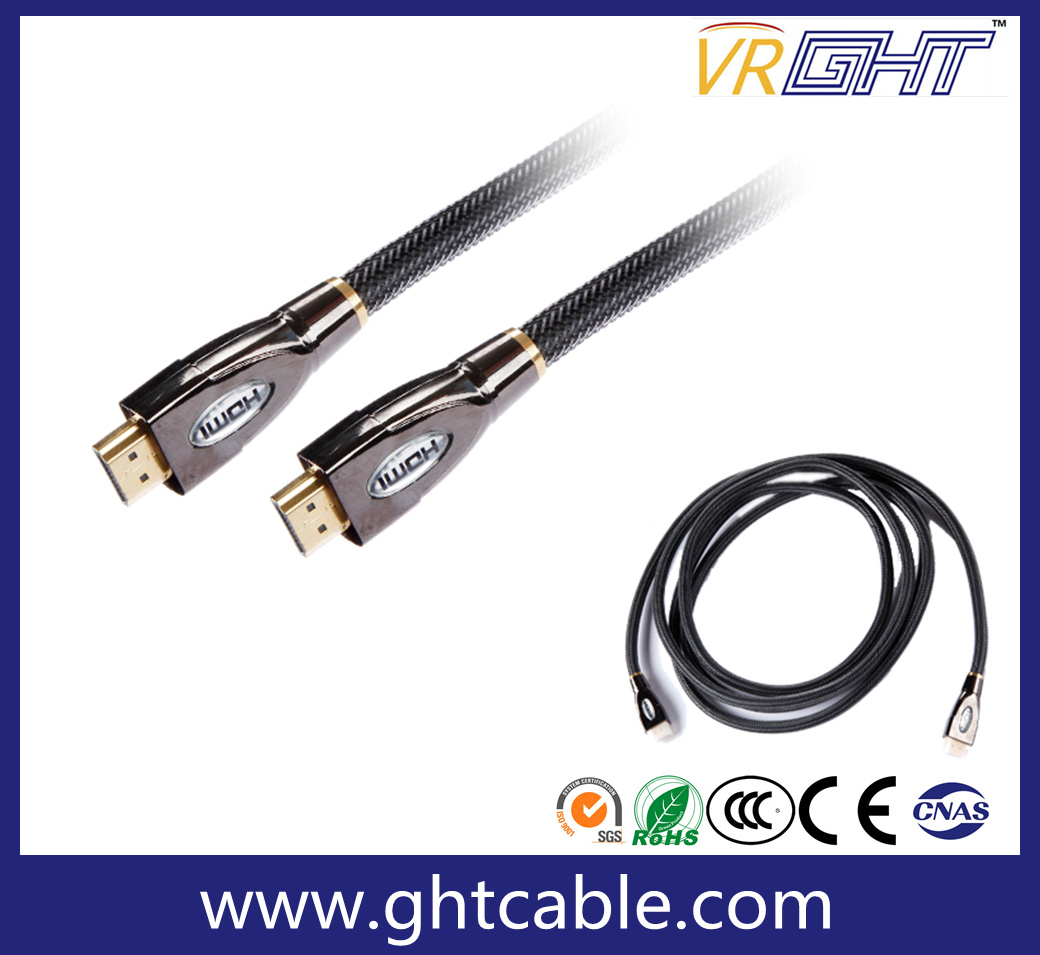 24k Gold Plated High Quality HDMI Cable with Nylon Braiding