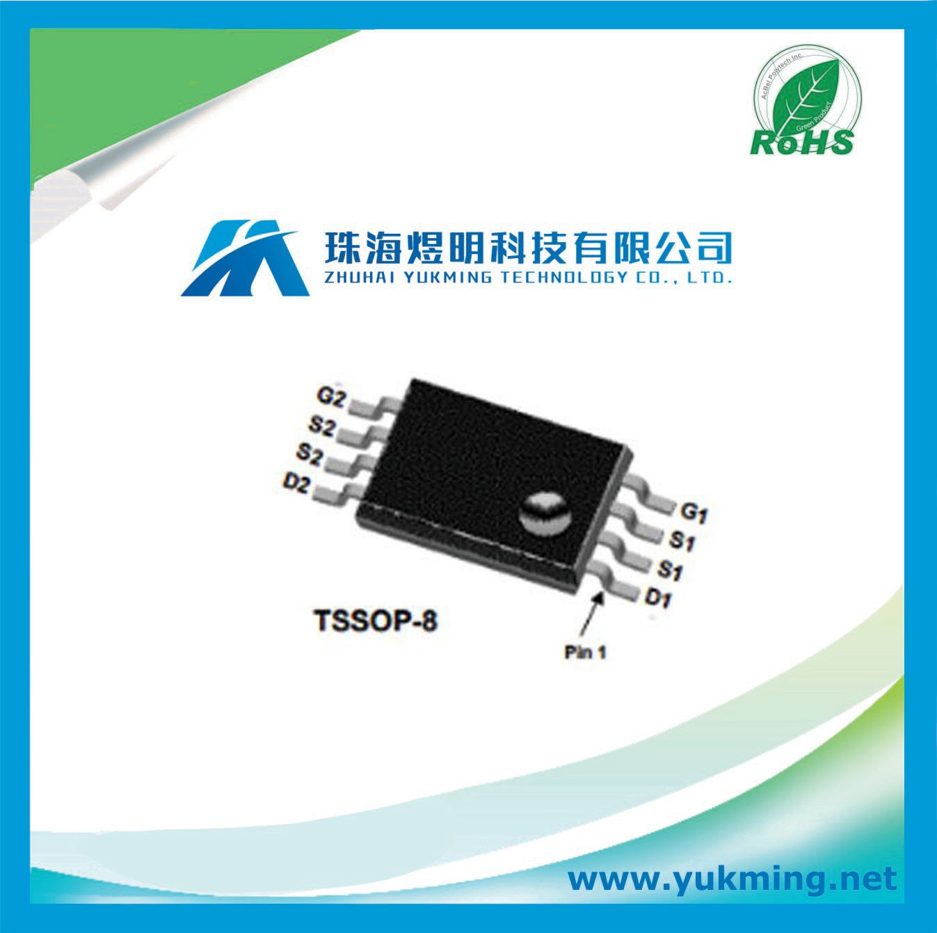 Transistor Fdw2501ndual of N-Channel Specified Powertrench Mosfet