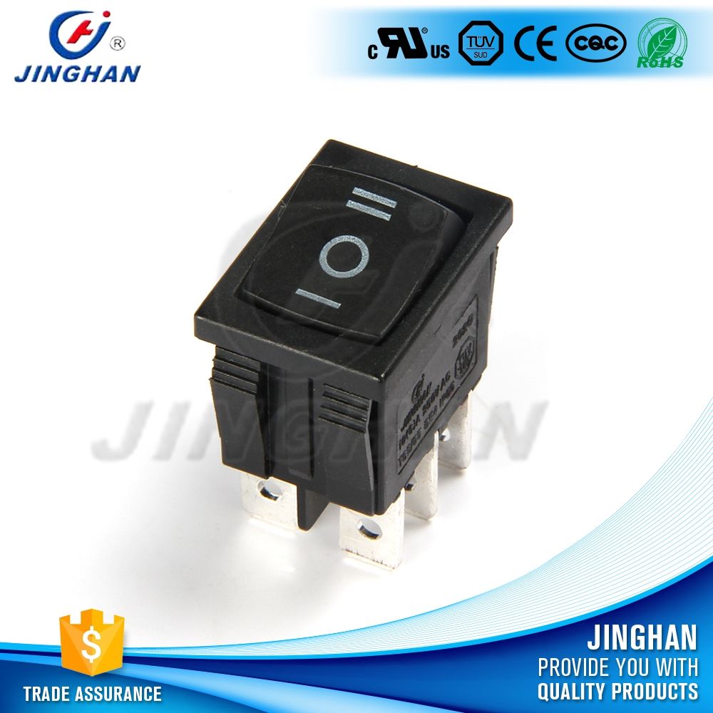 Rectangle 6 Pin Electrical Mini Rocker Switch