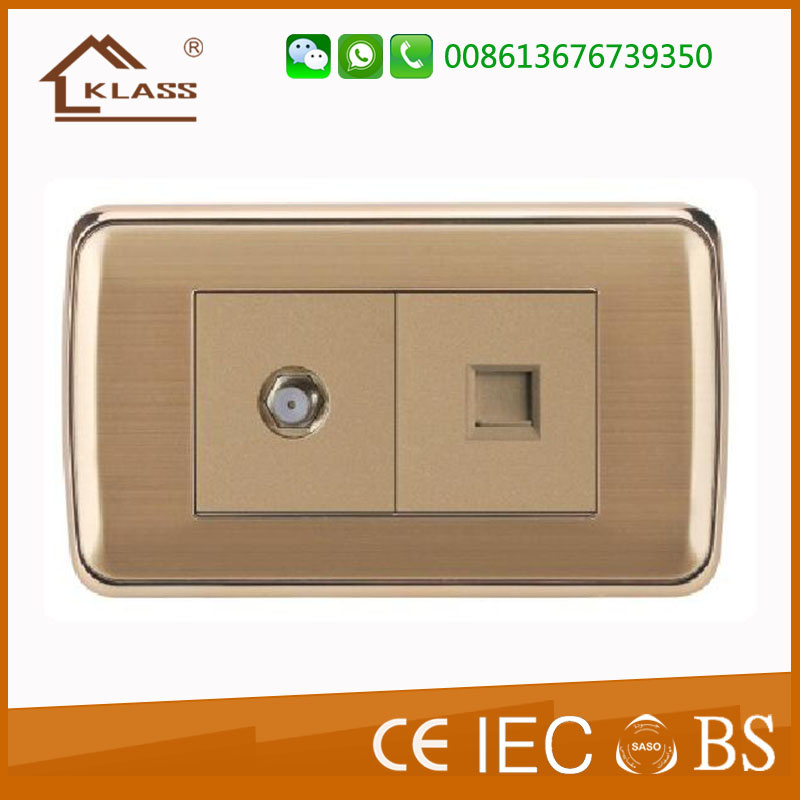 Newest Design 2g Satelite Tel/Computer Socket