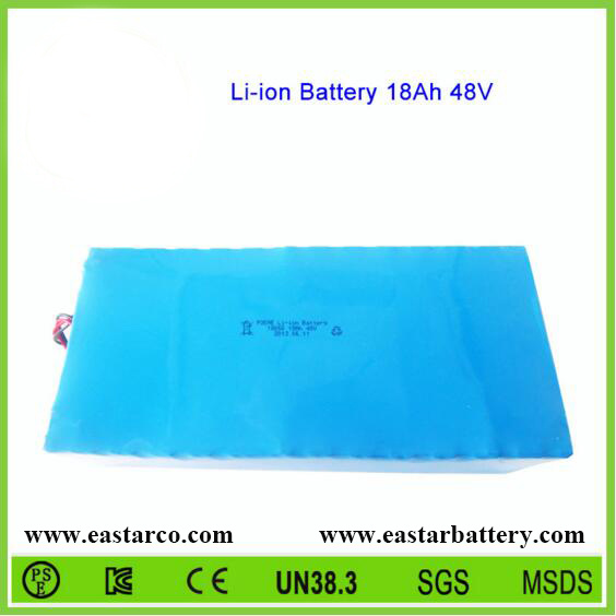 Customized Lithium Battery 48V 18ah Battery Pack for Electric Vehicles