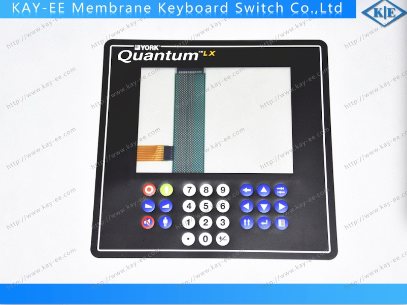 Quantum Control Panel 8 Wire Touch Panel with Metal Dome Membrane Switch ESD Shield