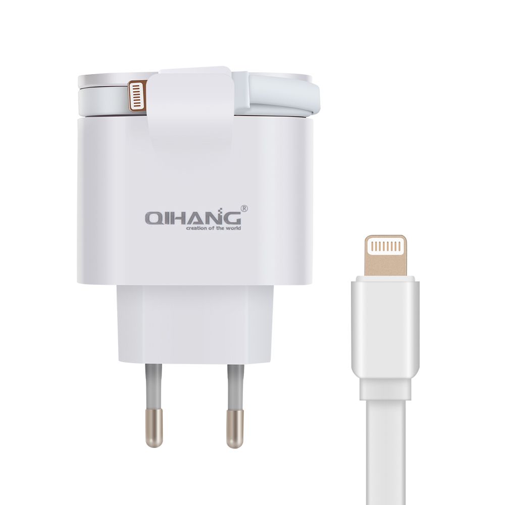 3.4A Double USB Fast Mobile Phone Charger with USB Cable
