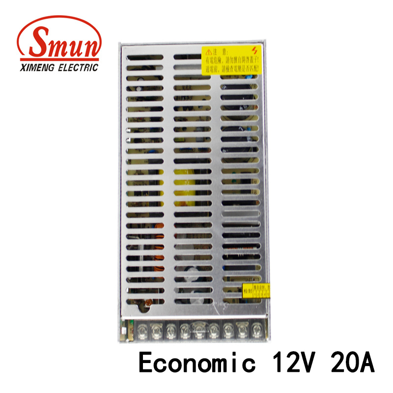 Smun Sml-250-12 250W 12VDC 20A Single Output LED Power Supply