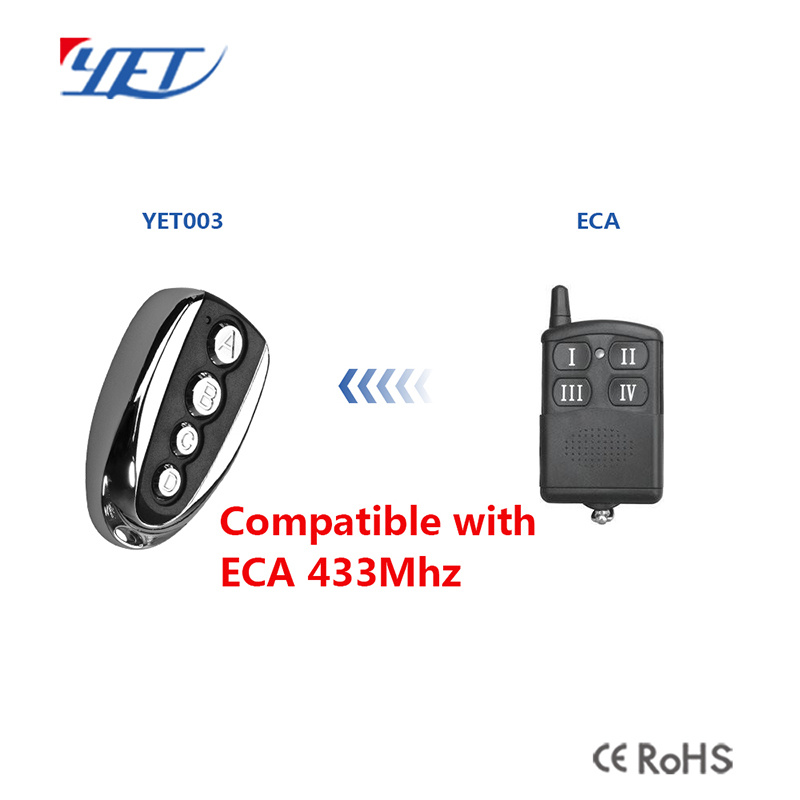 Universal Remote Control Compatible Eca 433 as Replace