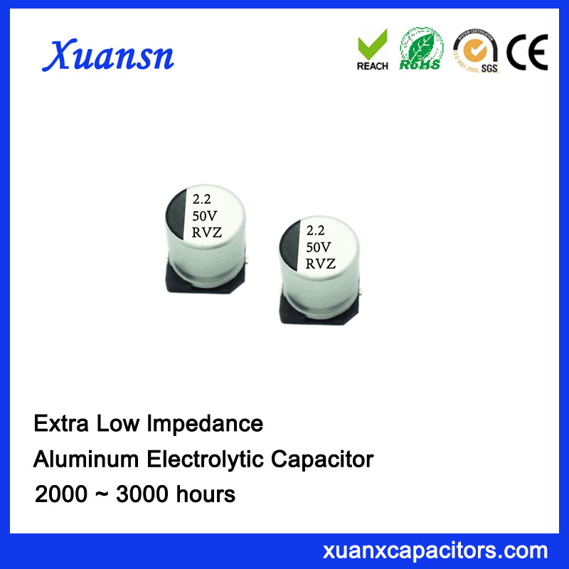 2.2UF 50V Low Impedance Chip Aluminum Electrolytic Capacitor