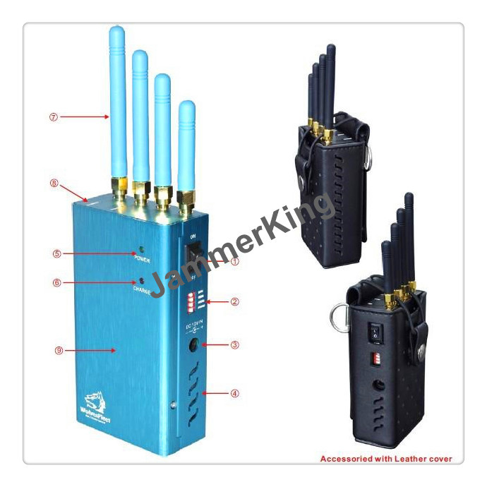 Portable GPS Signal Jammer; Full Band GPS L1/L2/L3/L4/L5 Signal Blocker