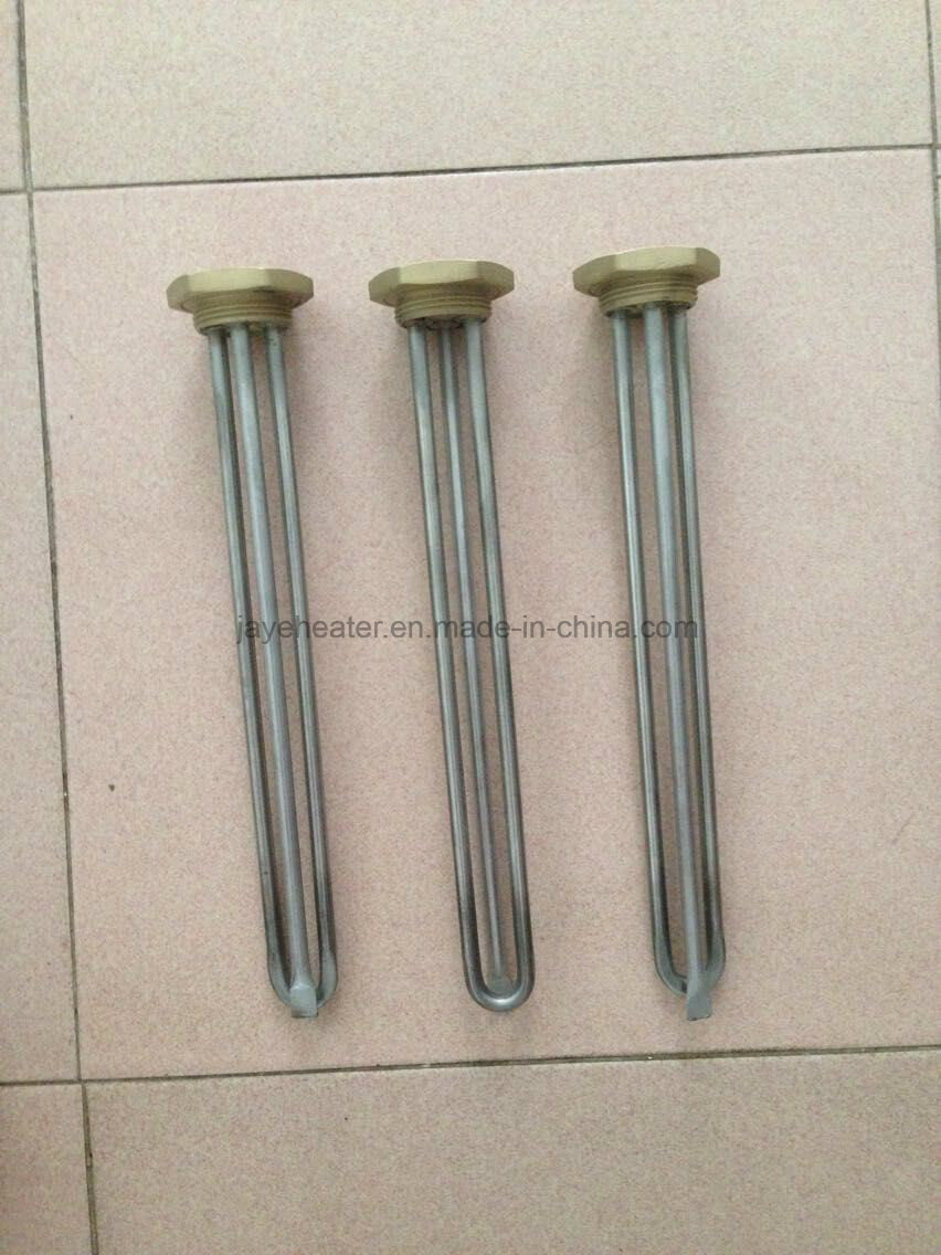 Flange Water Resistance Heater Tube with Temperature Sensor Pocket