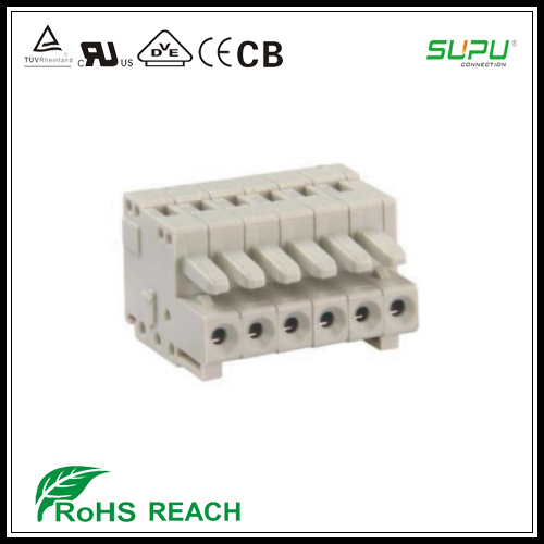 Female Terminal Blocks with Spring in Pitch 2.5mm (Protected Against Mismating)