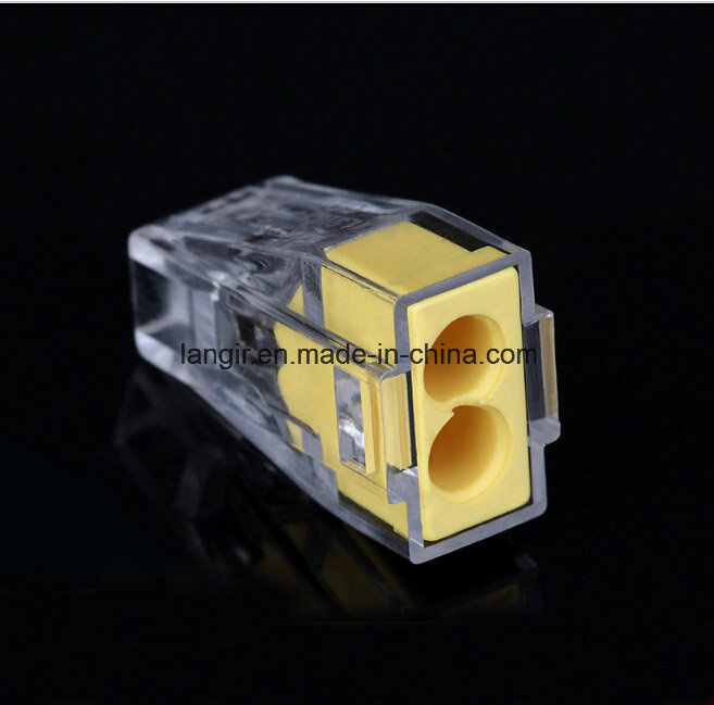 Pct-102 Push Quick Splice Wire Wiring Connector for Junction Box 2 Pin Conductor Terminal Block