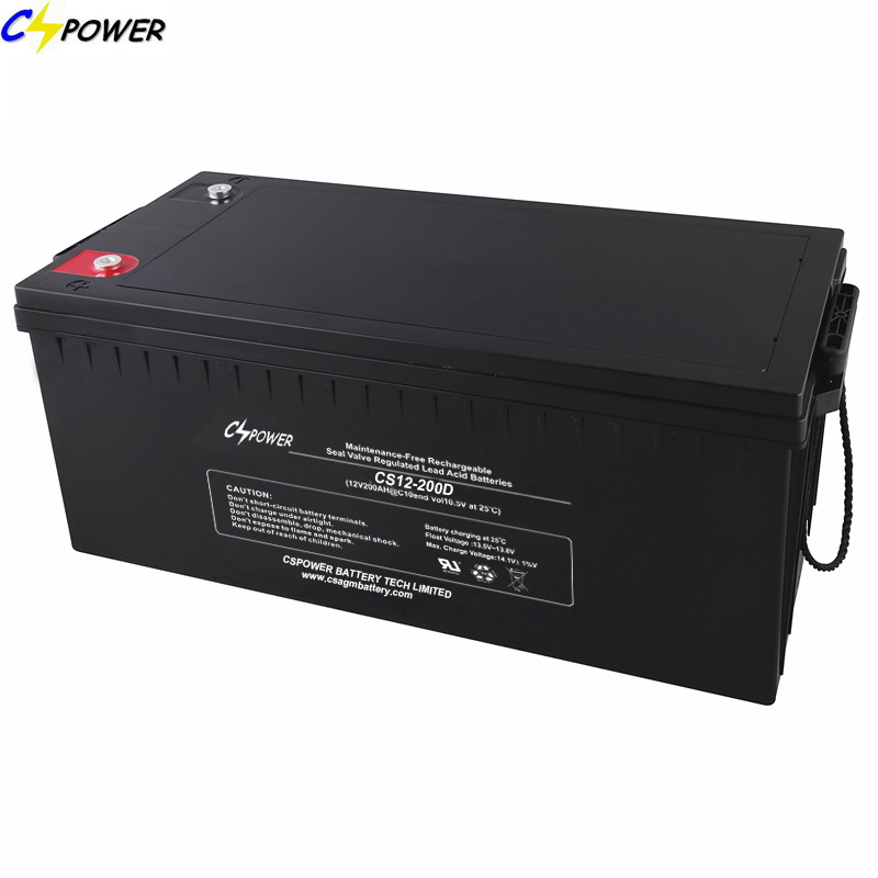 12V Deep Cycle Lead Acid Battery 12V200ah for Solar CS12-200d