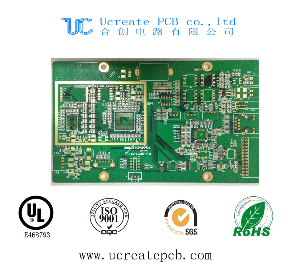 6 Layer Immersion Gold Printed Circuit Board with UL Us Canada
