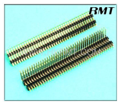 Pin Header 1.27 Double Double Plastic 90 Degree