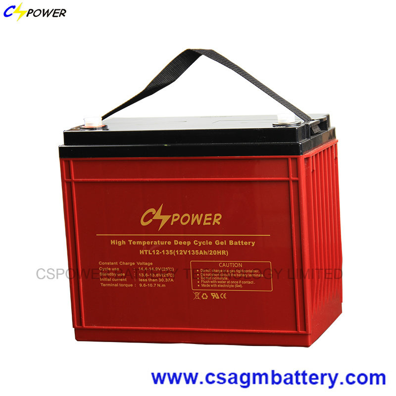High Temperature Deep Cycle Gel Battery for Solar, Htl12-135ah
