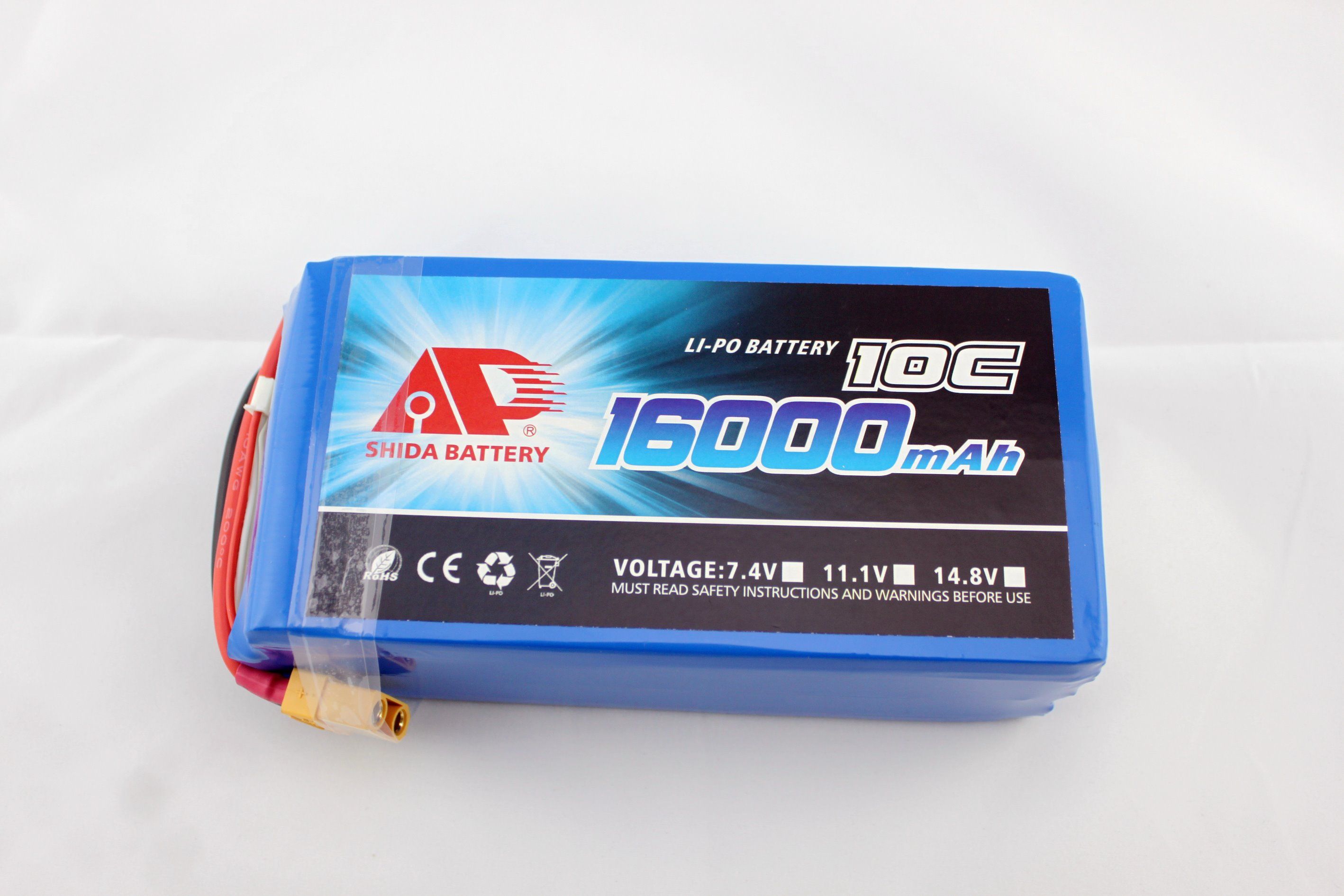 16000mAh 22.2V Lithium Polymer Battery for Farming Drone
