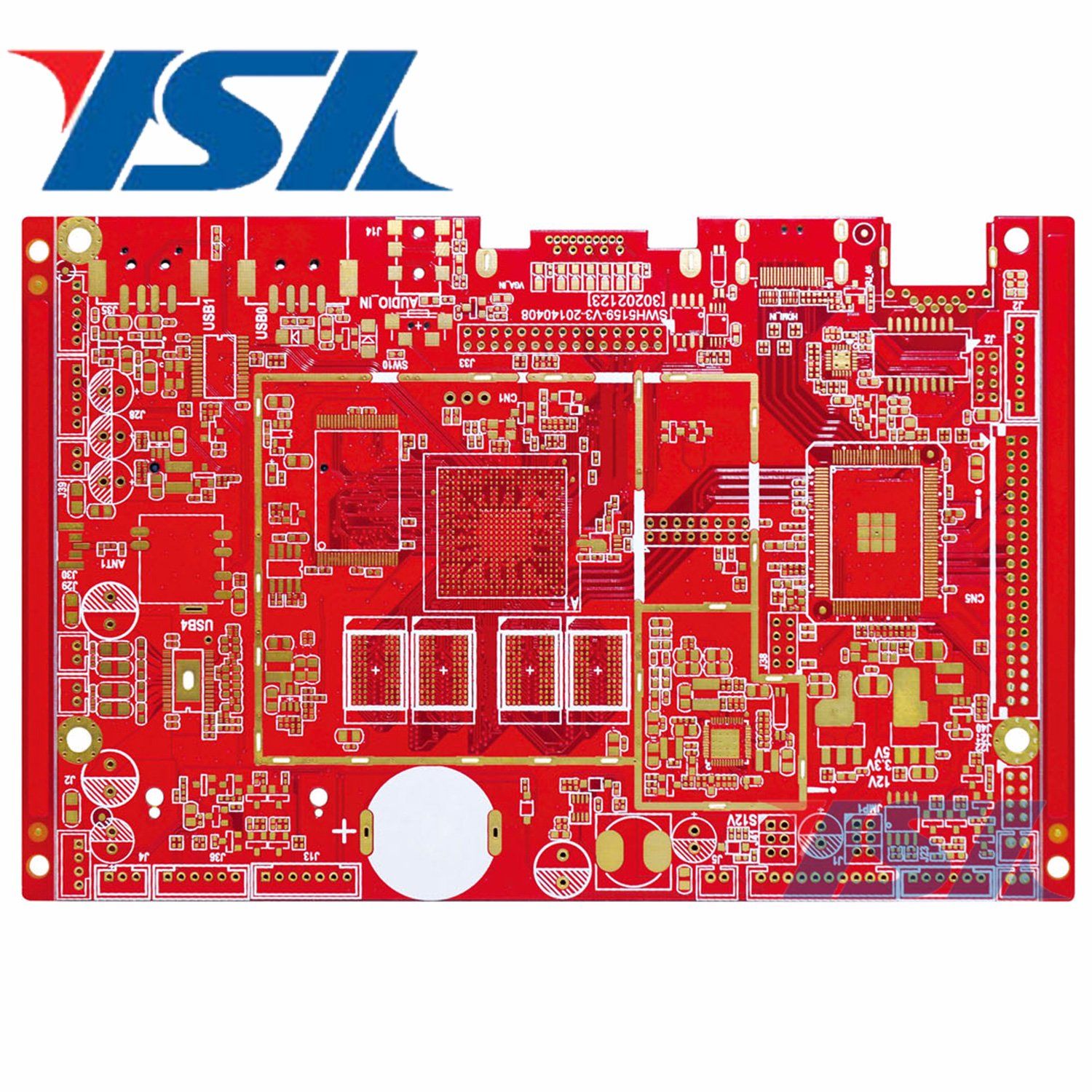Immersion Gold PCB Double-Sided PCB Red PCB