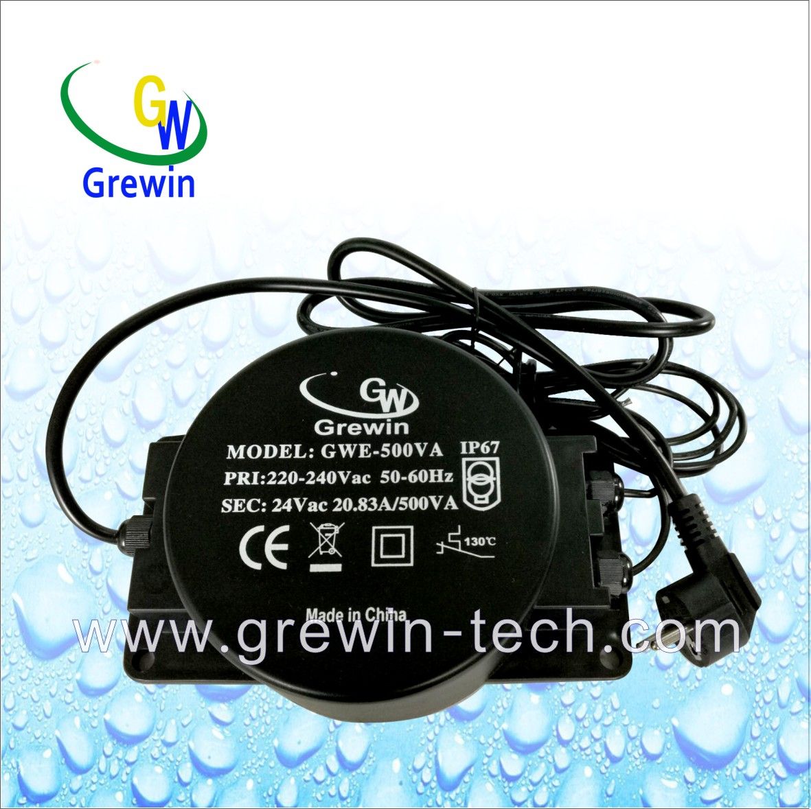 500W Guardrail Waterproof Transformer
