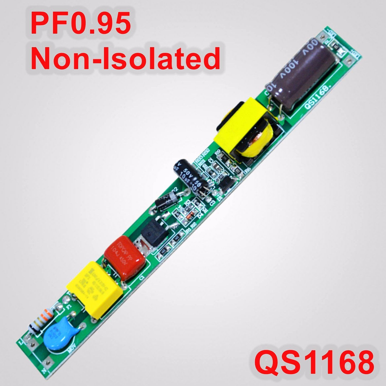 12-26W PF0.95 Non-Isolated T5/T8 LED Lamp Power Supply QS1168