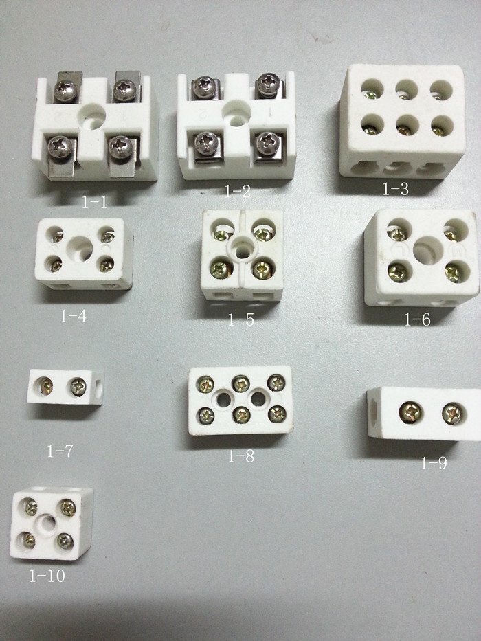 Wire 5A Porcelain Terminal Blocks Sensor Temperture Controller