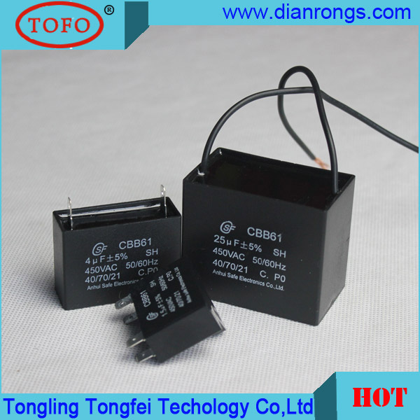 450VAC 4.5UF Cbb61 Fan Capacitor
