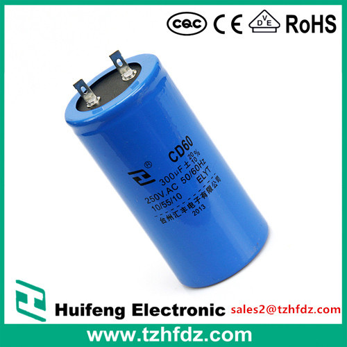 Motor Starting Capacitor CD60 with CE RoHS