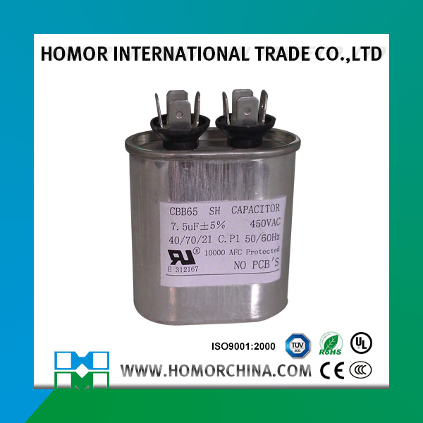 Cbb65r Motor Run Capacitors Protected Capacitor Cbb65 50mf 450VAC AC