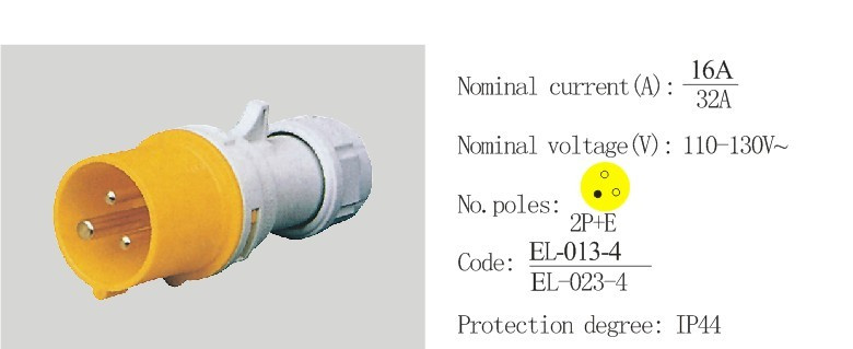 High Quality PC Plug Socket Coupling (EL-013-4/EL-023-4)