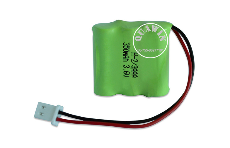 2/3AAA 3.6V 350mAh NiMH Rechargeable Battery Pack