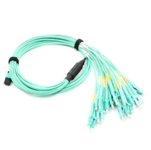 MPO-LC Om3 12 Cores Fiber Optic Patchcord