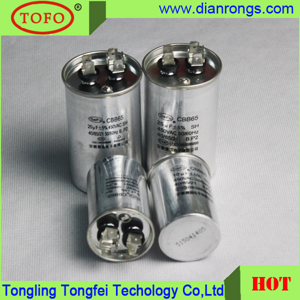 Cbb65 Oil Capacitors for Fridge or Air Conditioner