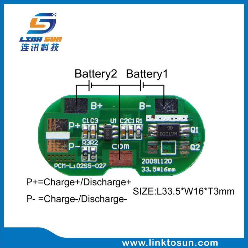 2s 5A Lithium 18650 Battery Board PCM