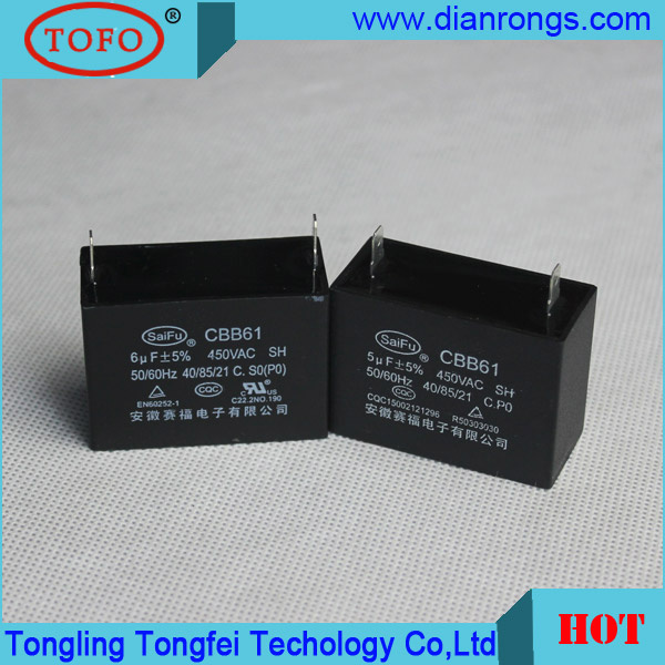 Cbb61 Sh Capacitor of The Motor Running