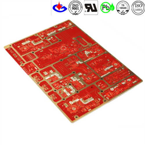 Multilayer PCB Circuit Board with Red Soldermask