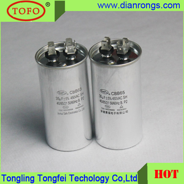 High Quality AC Dual Capacitor Cbb65
