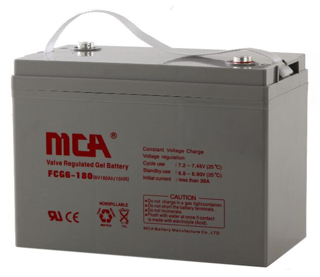 6V 180 Sealed Rechargeable Gel Battery for Solar System